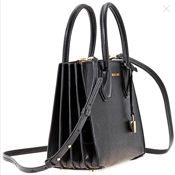 SOLD NWT Michael Kors Mercer Pebbled Crossbody - Picture 2 of 10